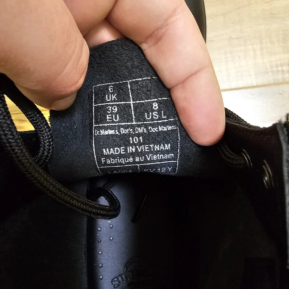 Dr. Martens 101 VIRGINIA LEATHER ANKLE BOOTS, size US 8 - Picture 9 of 11